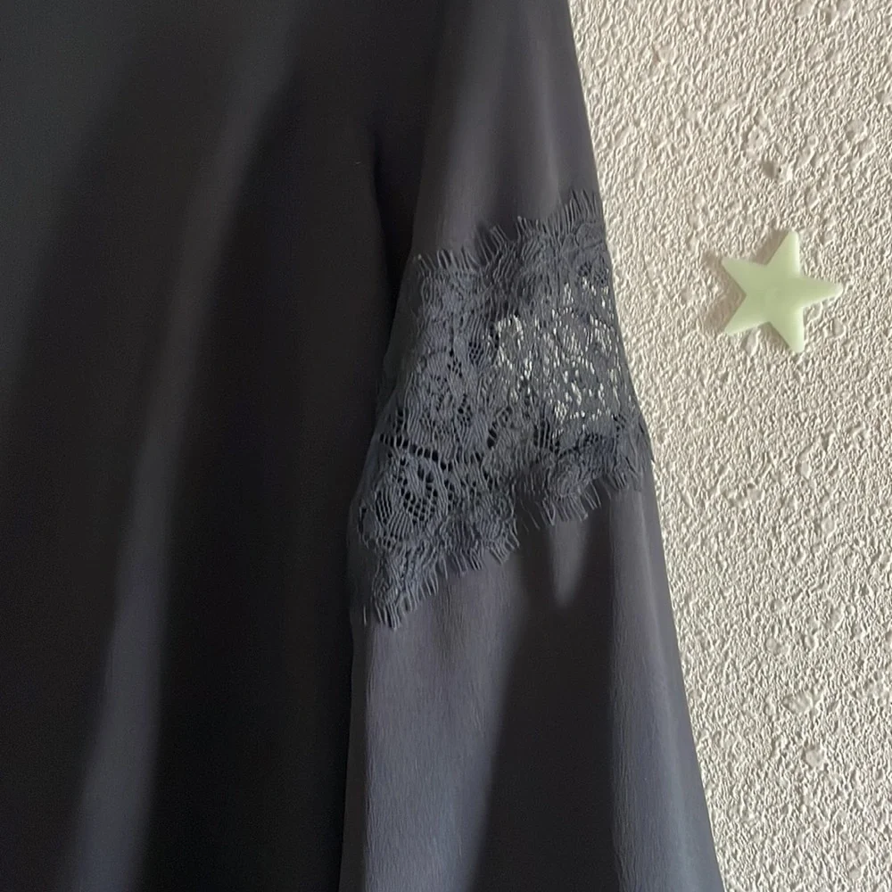 Mossimo Supply Co. black lace bell sleeve dress xs - Picture 4 of 5